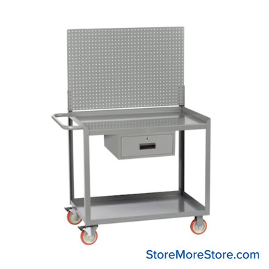 Heavy Duty Shelf Cart 24''W x 36''D x 34''H - MW-2436-5TL-DR-PB SMS-02-V87-MW-2436-5TL-DR-PB