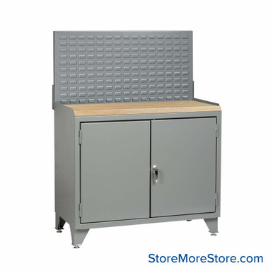 Cabinet Workbenches 48''W x 24''D x 43''H - MJ3LL2D2448LP SMS-02-V87-MJ3LL2D2448LP