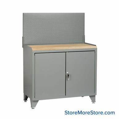 Cabinet Workbenches 48''W x 24''D x 43''H - MJ3LL2D2448PB SMS-02-V87-MJ3LL2D2448PB