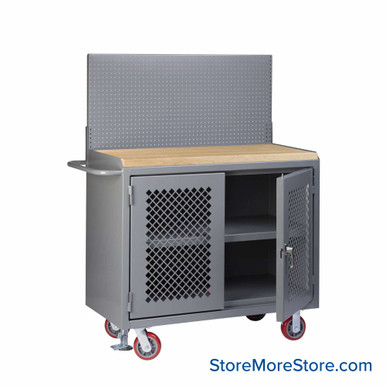 Cabinet Workbenches 48''W x 24''D x 43''H - MJP32DFLPB SMS-02-V87-MJP32DFLPB