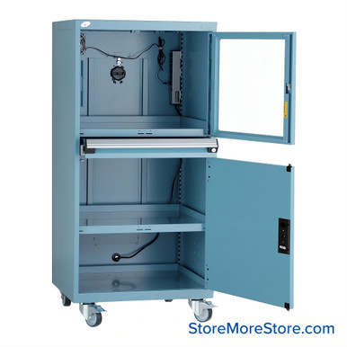 Dust Proof Computer Cabinet 30''W x 27''D x 63''H - R5JDG-5839 SMS-01-V81-R5JDG-5839