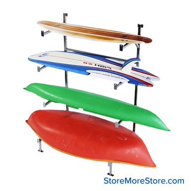 Canoe and Kayak Rack 51''W x 35''D x 79''H - TOP-CKR-4FS SMS-08-V94-CKR-4FS