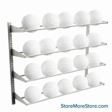 Volleyball Wall Rack 48''W x 15''D x 42''H - VB-1548-42 SMS-08-V42-VB-1548-42