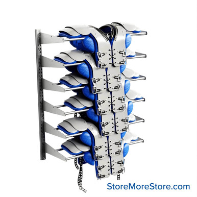 Football Shoulder Pad Racks 15''W x 15''D x 42''H - FB-1530-42SS SMS-08-V42-FB-1530-42SS