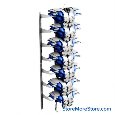Football Shoulder Pad Racks 30''W x 15''D x 84''H - FB-1530-84DS SMS-08-V42-FB-1530-84DS