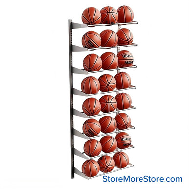 Basketball Storage Rack 30''W x 15''D x 84''H - BB-1530-84 SMS-08-V42-BB-1530-84