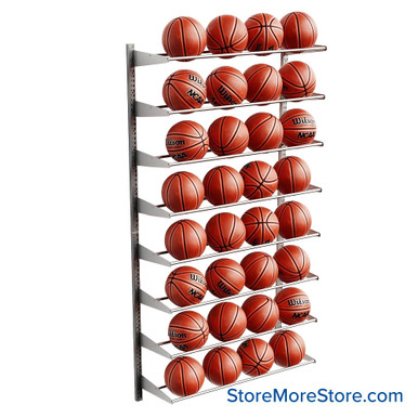 Basketball Storage Rack 42''W x 15''D x 84''H - BB-1542-84 SMS-08-V42-BB-1542-84