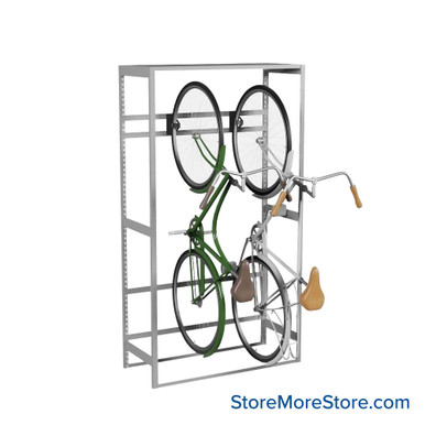 Vertical Bike Storage Rack 42''W x 18''D x 76''H - Kit-Datum-BS421876 SMS-08-V25-BS421876
