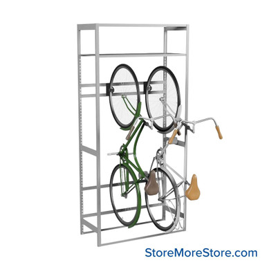 Vertical Bike Storage Rack 42''W x 18''D x 88''H - Kit-Datum-BS421888 SMS-08-V25-BS421888
