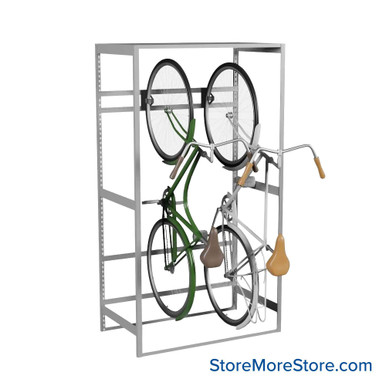Vertical Bike Storage Rack 42''W x 24''D x 76''H - Kit-Datum-BS422476 SMS-08-V25-BS422476