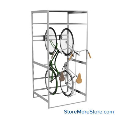 Vertical Bike Storage Rack 42''W x 36''D x 88''H - Kit-Datum-BS423688 SMS-08-V25-BS423688