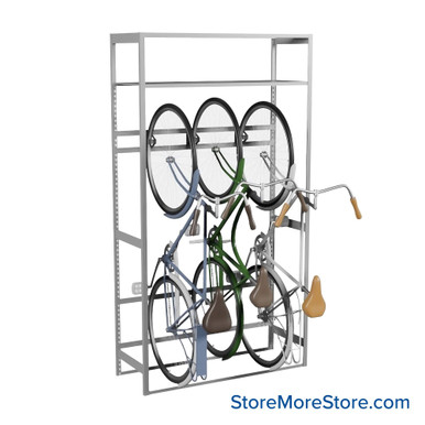 Vertical Bike Storage Rack 48''W x 18''D x 88''H - Kit-Datum-BS481888 SMS-08-V25-BS481888