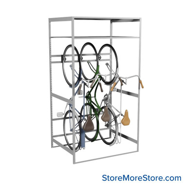 Vertical Bike Storage Rack 48''W x 36''D x 88''H - Kit-Datum-BS483688 SMS-08-V25-BS483688