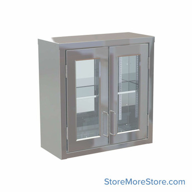 Stainless Wall Cabinet 27''W x 12''D x 28''H - 2712G SMS-01-V118-2712G