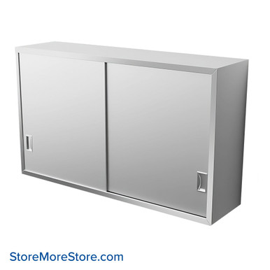 Stainless Steel Wall Cabinet with Doors 54''W x 14''D - TC-C1454W SMS-01-V94-C1454W