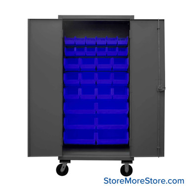 Rolling Cabinet with Storage Bins 36''W x 24''D - HDCM36-30 SMS-01-V43-HDCM36-30