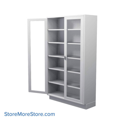Stainless Steel Cabinet 48''W x 18''D x 84''H - SSC-TCBG-1848 SMS-01-V69-SSC-TCBG-1848
