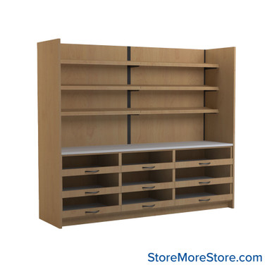 Pharmacy Cabinets 96''W x 26''D x 84''H - SSG-PH08-2-L SMS-03-V90-SSG-PH08-2-L