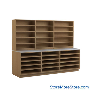 Pharmacy Cabinets 96''W x 31''D x 84''H - SSG-PH08-6-L SMS-03-V90-SSG-PH08-6-L