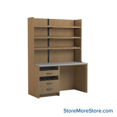 Pharmacy Cabinets 60''W x 26''D x 84''H - SSG-PH05-1-L SMS-03-V90-SSG-PH05-1-L