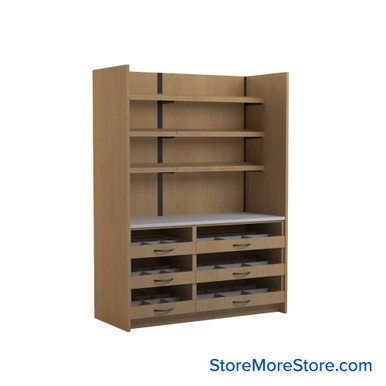 Pharmacy Cabinets 60''W x 26''D x 84''H - SSG-PH05-2-L SMS-03-V90-SSG-PH05-2-L