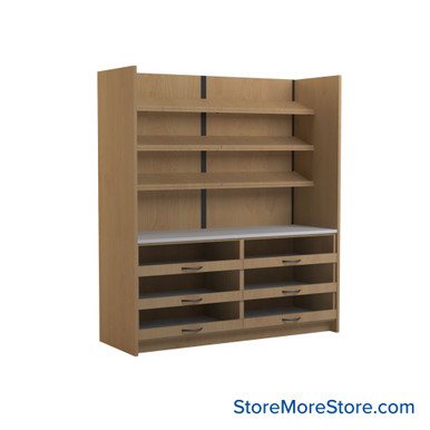 Pharmacy Cabinets 72''W x 26''D x 84''H - SSG-PH06-2-L SMS-03-V90-SSG-PH06-2-L