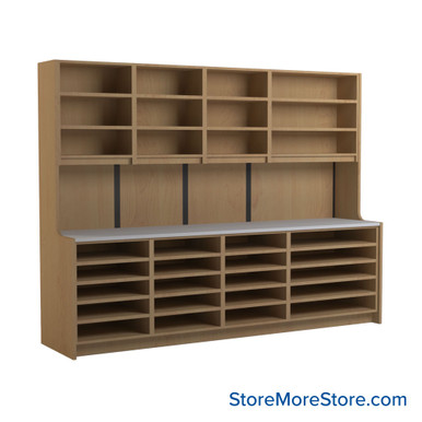 Pharmacy Cabinets 108''W x 26''D x 84''H - SSG-PH09-3-L SMS-03-V90-SSG-PH09-3-L
