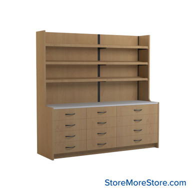Pharmacy Cabinets 84''W x 26''D x 84''H - SSG-PH07-5-L SMS-03-V90-SSG-PH07-5-L