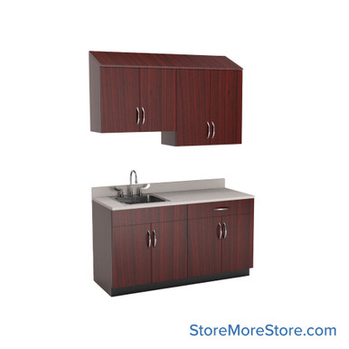 Exam Room Cabinets 60''W x 25''D x 84''H - SSG-EX05-1-L SMS-03-V90-SSG-EX05-1-L