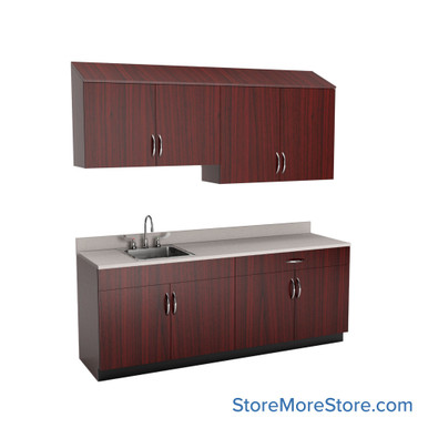 Exam Room Cabinets 84''W x 25''D x 84''H - SSG-EX07-1-L SMS-03-V90-SSG-EX07-1-L