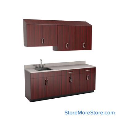 Exam Room Cabinets 84''W x 25''D x 84''H - SSG-EX07-3-L SMS-03-V90-SSG-EX07-3-L