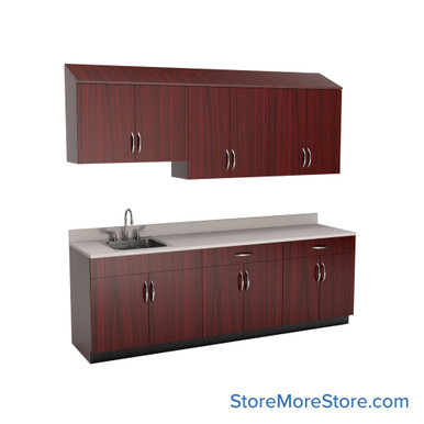 Exam Room Cabinets 96''W x 25''D x 84''H - SSG-EX08-3-L SMS-03-V90-SSG-EX08-3-L