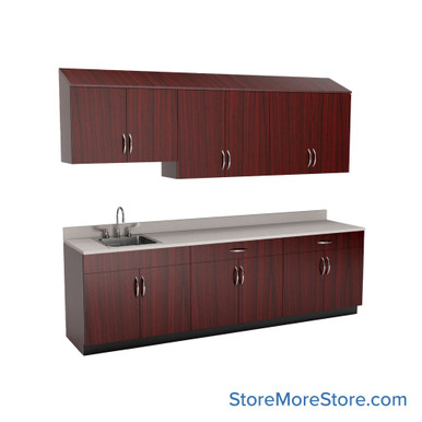 Exam Room Cabinets 108''W x 25''D x 84''H - SSG-EX09-1-L SMS-03-V90-SSG-EX09-1-L