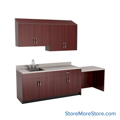 Exam Room Cabinets 108''W x 25''D x 84''H - SSG-EX09-7-L SMS-03-V90-SSG-EX09-7-L