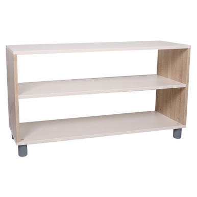 Two Layer Open Back Storage Shelf, Shelves, 2 Compartments