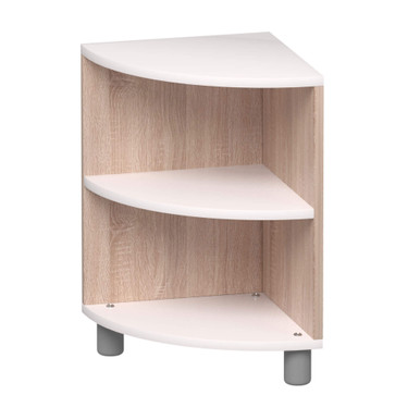 Low Two Layer Corner Shelf with Rounded Edges SMS-04-V153-846055