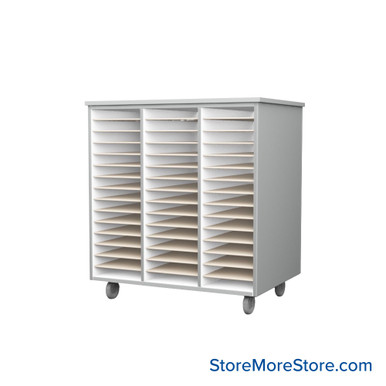 Mobile Folio Cabinet 36''W x 24''D x 39''H - M1650-392436 SMS-01-V52-M1650-392436