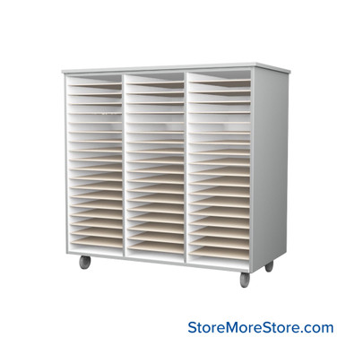 Mobile Folio Cabinet 48''W x 24''D x 48''H - M1650-482448 SMS-01-V52-M1650-482448