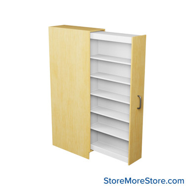 Pull-Out Music Storage Cabinet 16''W x 39''D x 91''H - I9500-1 SMS-01-V52-I9500-1