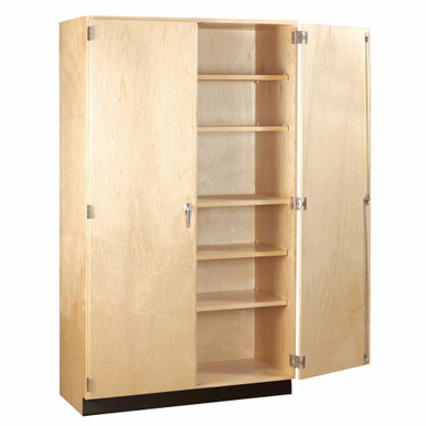 Tall Maple Storage Cabinet with Locking Doors 48''W x 22''D - GSC SMS-01-V102-GSC