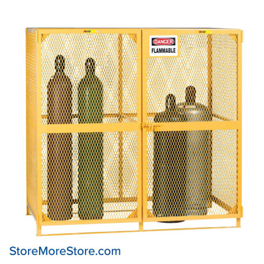 Gas Cylinder Cage 72''W x 38''D x 70''H - GSU72W70H SMS-01-V87-GSU72W70H