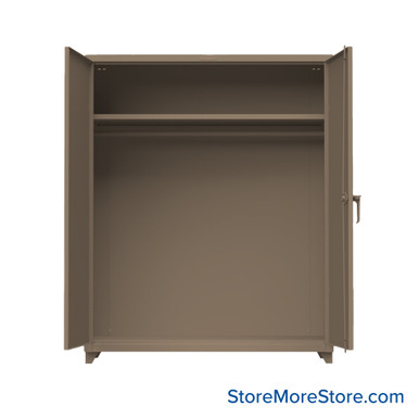 Metal Wardrobe Cabinet 60''W x 24''D x 75''H - 56-WR-241-L-NX-ST SMS-01-V03-56-WR-241-L-NX-ST