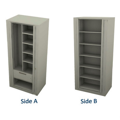 Rotating Wardrobe Cabinet 37''W x 25''D - Kit-Aurora-X2Wardrobe7T SMS-01-V61-X2-WARDROBE-7T