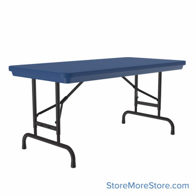 Adjustable Height Plastic Folding Tables 30''W x 60''D - RA3060 SMS-04-V28-RA3060