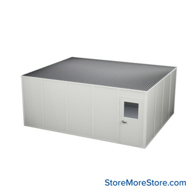 Modular Inplant Office 145''W x 241''D x 108''H - 12x20-2wall-9H SMS-09-V112-12x20-2wall-9H
