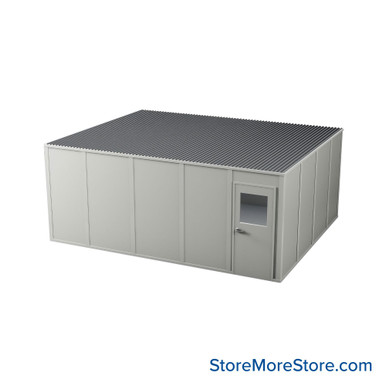 Modular Inplant Office 149''W x 245''D x 108''H - 12x20-4wall-9H SMS-09-V112-12x20-4wall-9H