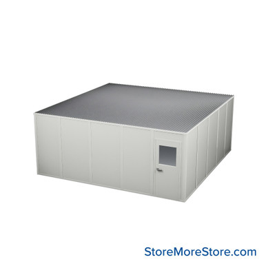 Modular Inplant Office 241''W x 241''D x 96''H - 20x20-2wall-8H SMS-09-V112-20x20-2wall-8H