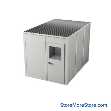 Modular Inplant Office 97''W x 145''D x 108''H - 8x12-3wall-9H SMS-09-V112-8x12-3wall-9H