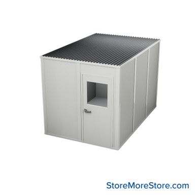 Modular Inplant Office 97''W x 145''D x 96''H - 8x12-2wall-8H SMS-09-V112-8x12-2wall-8H