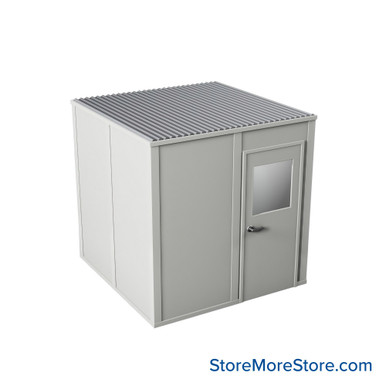 Modular Inplant Office 101''W x 101''D x 108''H - 8x8-4wall-9H SMS-09-V112-8x8-4wall-9H